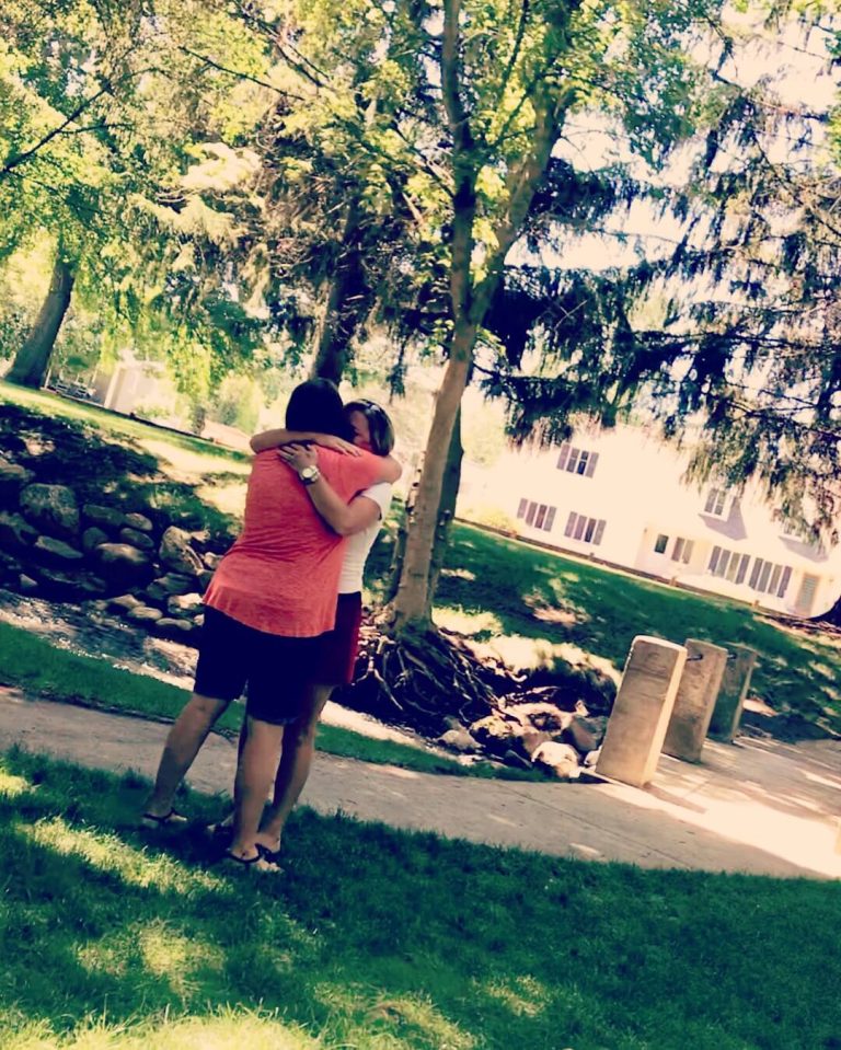 Adoptee meets birth mother
